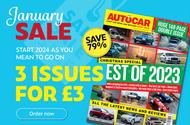 Get 2024 off to a roaring start with 3 issues of Autocar for £3