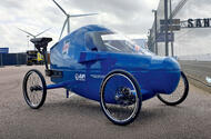 Jet-powered Bluebird soapbox targets new 100mph record